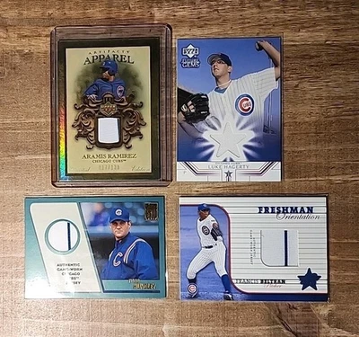 Chicago Cubs Jersey Relics- Aramis Ramirez /130, Todd Hundley, Hagerty, Beltran - Image 1 of 4