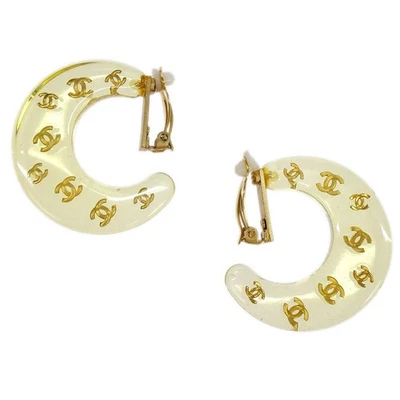 Pendientes Chanel Aro Luna Media Luna Clip-On Oro 01P 125696 Foto 1 de 4