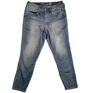 Seven7 Jeans Women’s Sz 10 Blue High Rise Skinny Stretch Denim Classic Logo - Picture 1 of 5