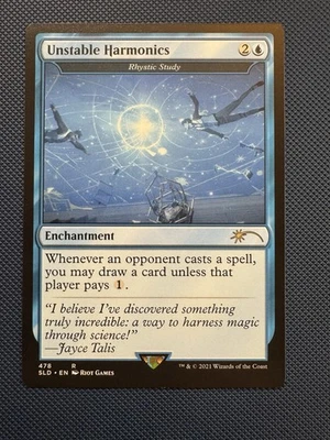 MTG Unstable Harmonics - Rhystic Study - Secret Lair Drop Series (SLD) NM - Image 1 of 3