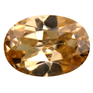 1,90 ct Weltklasse Ovalschliff (9 x 6 mm) unbeheizt brauner Zirkon Natur Edelstein - Bild 1 von 1