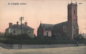St. Comgalls Church Castle Street Antrim Northern Ireland Postcard - Foto 1 di 2