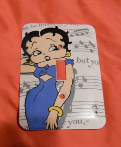 Vintage Betty Boop dekorativer Lichtschalter Plattenabdeckung - blaues Kleid/Musiknoten - Bild 1 von 1