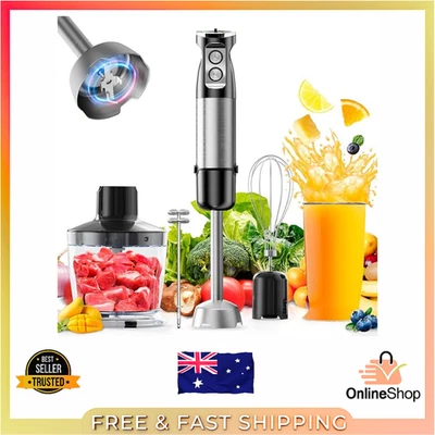 1200W Immersion Hand Stick Blender 5-in-1 Set with Whisk Frother Chopper Beaker - image 1 of 4