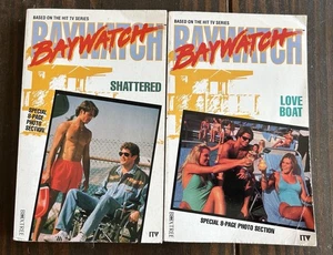 Vintage Baywatch Novels Shattered & Love Boat Tv Tie In Paperbacks 1993 - Foto 1 di 12