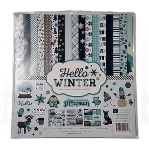 Kit de colección Echo Park Paper Co. Hello Winter 12x12 Alisha Gordon & Kasie Fry - Imagen 1 de 3