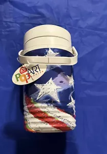 Vintage Iglu Pop Art USA Flagge Druck Krug mit Etikett - Bild 1 von 4