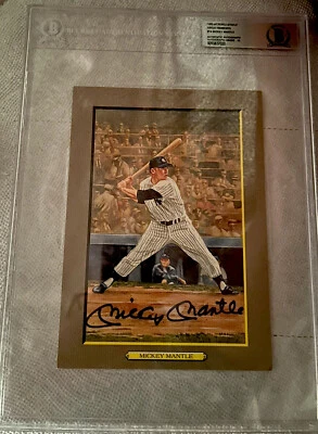 Mickey Mantle Beckett 10 Perez-Steele Great Moments Autographed Signed - Image 1 of 4