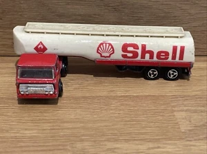 MAJORETTE 364 RED ARTICULATED SHELL PETROL TANKER SCALE 1:100 France - Picture 1 of 16
