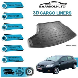 3D CARGO LINER BOOT LINER REAR TRUNK MAT FOR Toyota Auris 2007-2012 ANTI-SKID - Picture 1 of 4