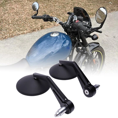 7/8" 22mm Handlebar Mirrors Bar End Rearview For RE Meteor 350 / Classic 350 - Image 1 of 4