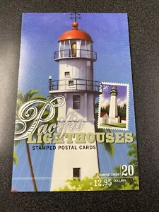 USPS Pacific Coast Lighthouses - 20 Stamped Cards - Picture 1 of 2