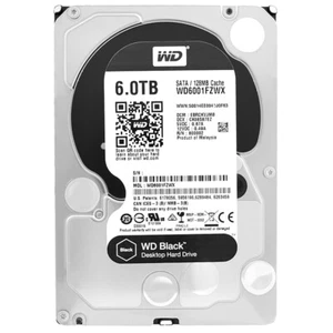 Western Digital BLACK WD6001FZWX 6TB 7200 RPM 128MB SATA 6Gb/s 3.5'' - Picture 1 of 5