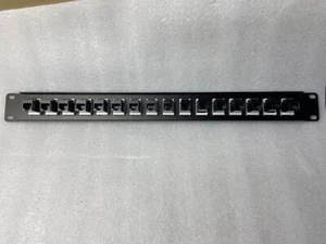 16 Port CAT6 RJ45 In Line Keystone Kupplung Patchpanel 19" - Bild 1 von 3