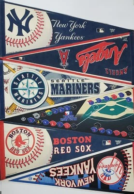 Banderines de equipo de fieltro de béisbol MLB de colección decoración de cueva para hombre **Tu elección** Foto 1 de 2