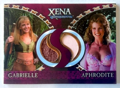 Xena Dangerous Liaisons Dual Costume Card DC11 Renee O'Connor, Alexandra Tydings - Image 1 of 2