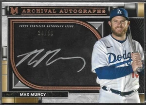 2021 Topps Museum Collection Max Muncy Archival On-Card Auto /50 LA Dodgers - Picture 1 of 2