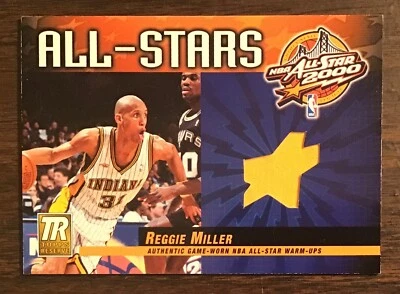 Reggie Miller 2000-01 Topps Reserve All-Star Game Jersey card yellow - Image 1 of 2