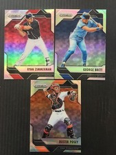 Lot 3 GEORGE BRETT Buster Posey Zimmerman 2017 PRIZM REFRACTOR CHRONICLES B15