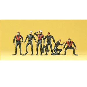 Preiser 10249 Divers (Set of 6 Figures) OO/HO Gauge - Imagen 1 de 1