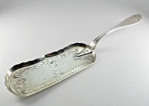 Antique ALBERT COLES Coin Silver CRUMBER Bright Cut FANTASTIC American Silver - Picture 1 of 10