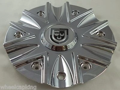 Tapa central de rueda personalizada cromada Lexani # C-189 / 009-2810-CAP Foto 1 de 4