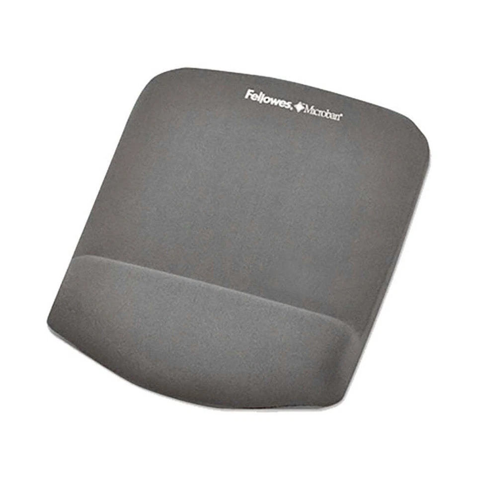 Fellowes Plushtouch Graphite Mouse Pad/Wrist Rest Breathable Non Skid Base - Image 1 of 1
