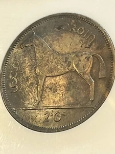 Ireland Irish 1942 Silver Half Crown . Nice Toning MS 64 - Picture 1 of 4