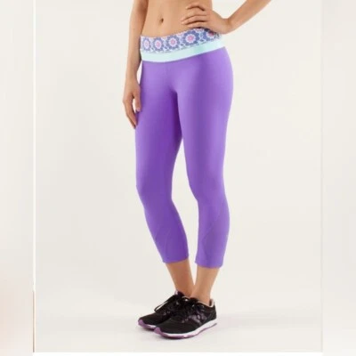 Lululemon Run Inspire Crop II 尺寸 8 二手状况完好 — 第 1/4 张图片