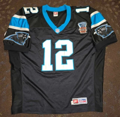 Vtg Kerry Collins Carolina Panthers Nike AUTHENTIC NFL Pro Line Jersey Sz 52 - Image 1 of 4