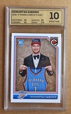 Domantas Sabonis Rookie Panini Complete 2016/17 - #341 OCE 10 PRISTINE not PSA