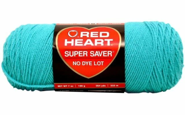 Red Heart Super Saver 4 Medium Acrylic Yarn 7 Oz Turqua 512