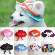 Dog Pet Puppies Hat & Ear Holes Headwear Baseball Cap Outdoor Sun Hat Accessory
