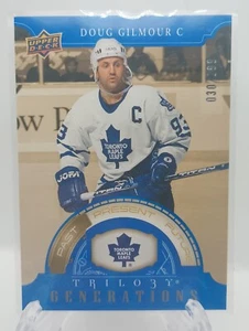 2022-23 Upper Deck Trilogy Generations Blue /299 TG-3A Doug Gilmour Maple Leafs - Picture 1 of 2