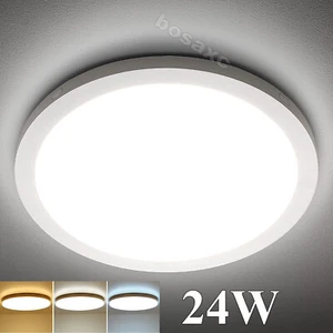 Modern Dimmable LED Ceiling Lamp Flush Mount Ultra Thin Bedroom Light White Home - Picture 1 of 11