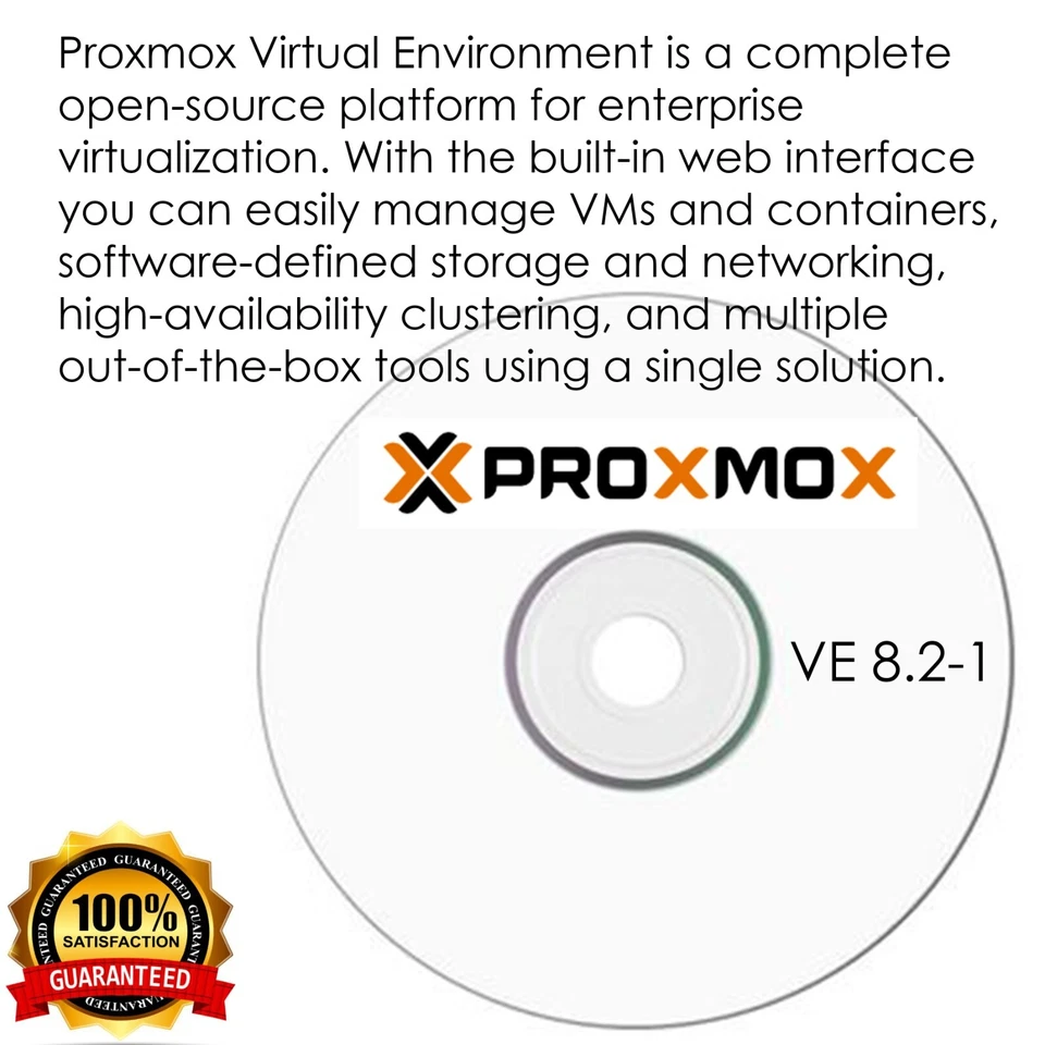 DVD Proxmox Virtual Environment VE 8.2-1 - Plataforma de virtualización empresarial Foto 1 de 1