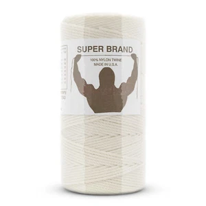 Bonded Natural Nylon Twine, Twisted. Size #15, 1/4 lb 1-pack - Picture 1 of 1