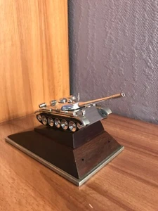 Vintage Handmade Soviet Desktop Metal model Tank T-55 made in Ukraine duringUSSR - Picture 1 of 6