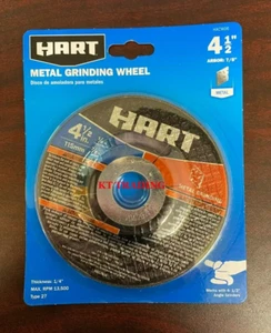 Hart 4 1/2 Zoll METALLSCHLEIFSCHEIBE 1/4" dick 13500 U/min Typ 27 Winkelschleifer - Bild 1 von 6