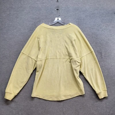 PINK Victoria's Secret Women Top Medium Jersey Shirt Yellow Spirit Long Sleeve Foto 1 de 4