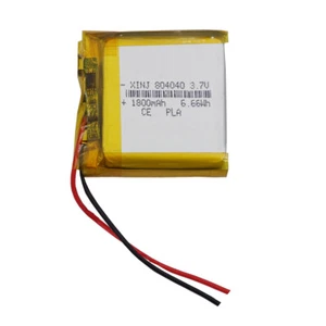 3,7 V 1800mAh 6,66 Wh Li-Polymer Lipo Akku 804040 für GPS Power Bank Tablet PC - Bild 1 von 3