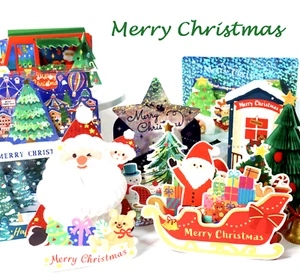 New 3D POP UP Christmas Card - Picture 1 of 27