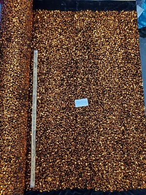 "Terciopelo elástico con lentejuelas brillantes de lujo de 5 mm elástico bidireccional 58/60"" - 15+" Foto 1 de 4