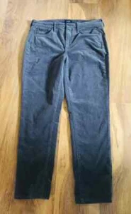 NYDJ Womens Velvet Straight Leg Gray Pants Lift Tuck Technology Size 8 - Picture 1 of 9