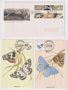 Australian Nature Stamps: Threatened Species FDC plus Butterfly Stamp Postcards - Picture 1 of 8