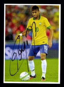 Neymar Autogrammkarte Brasilien TOP - Picture 1 of 2