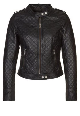 Womens Quilted Black Leather Jacket Motorcycle Christmas Party & Winter Outings - Image 1 of 4