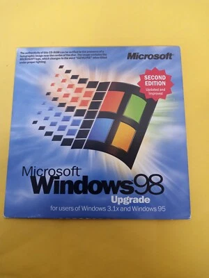  MICROSOFT WINDOWS 98 SECOND EDITION FULL OPERATING SYSTEM WIN 98  - Image 1 of 2