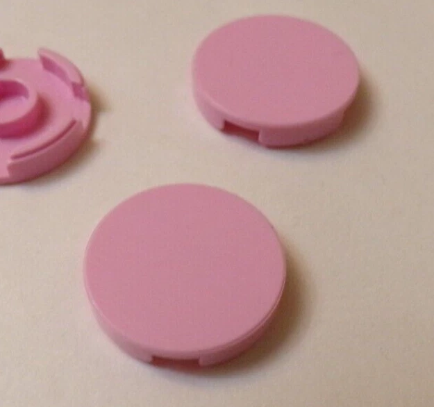 Lego x3 Light Pink 2x2 Round Tiles, 14769, 4150 (028-313) - Image 1 of 1