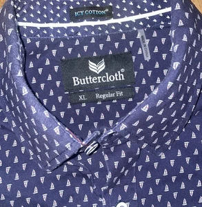 Camisa Buttercloth Abstracta Estampado VELERO Ajuste Regular SS Abotonada XL - Imagen 1 de 4